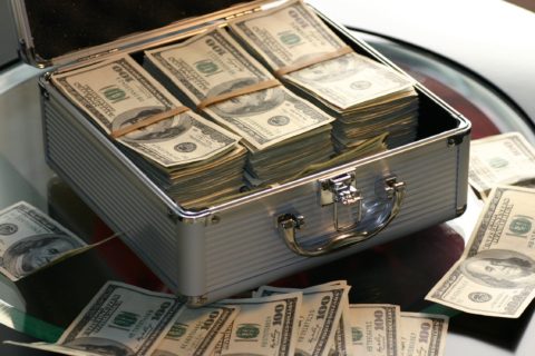 case with money