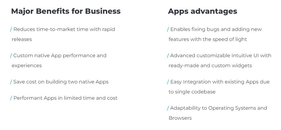 advantages of flutter